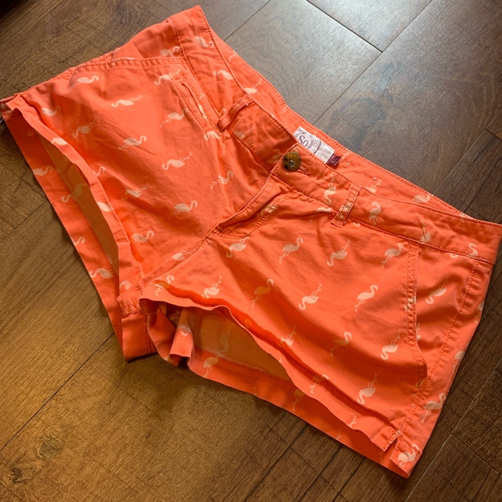 Flamingo Pattern Shorts